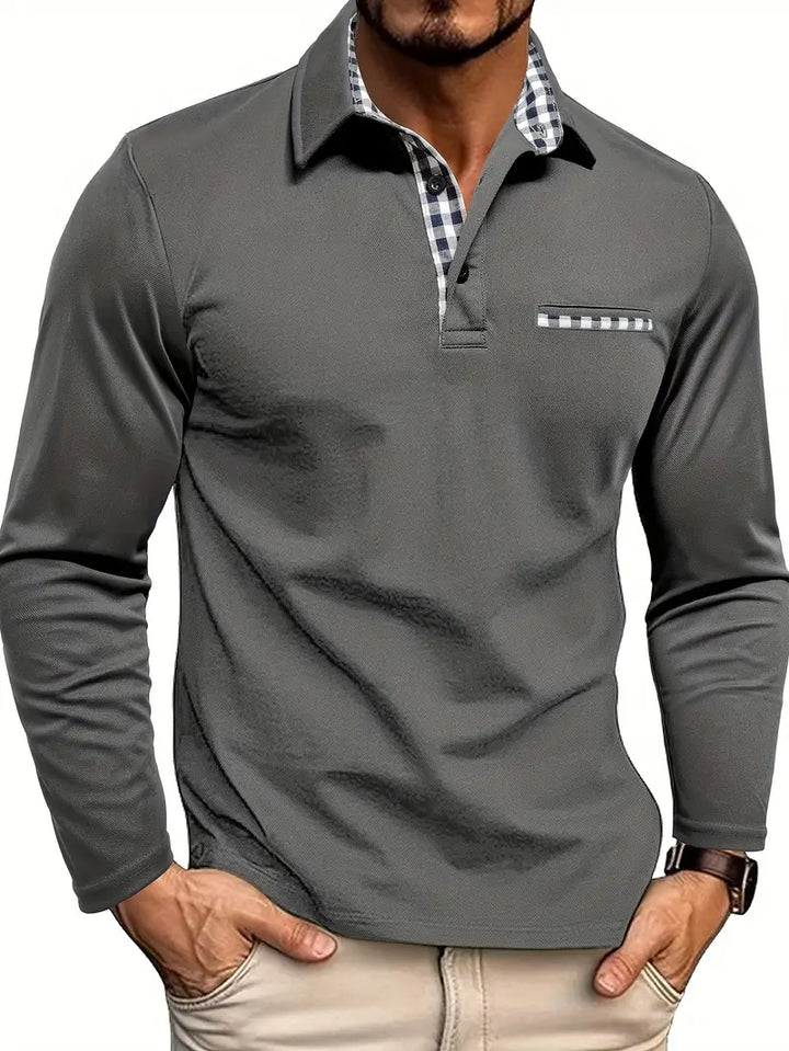 Pánské polo s dlouhými rukávy – Victor