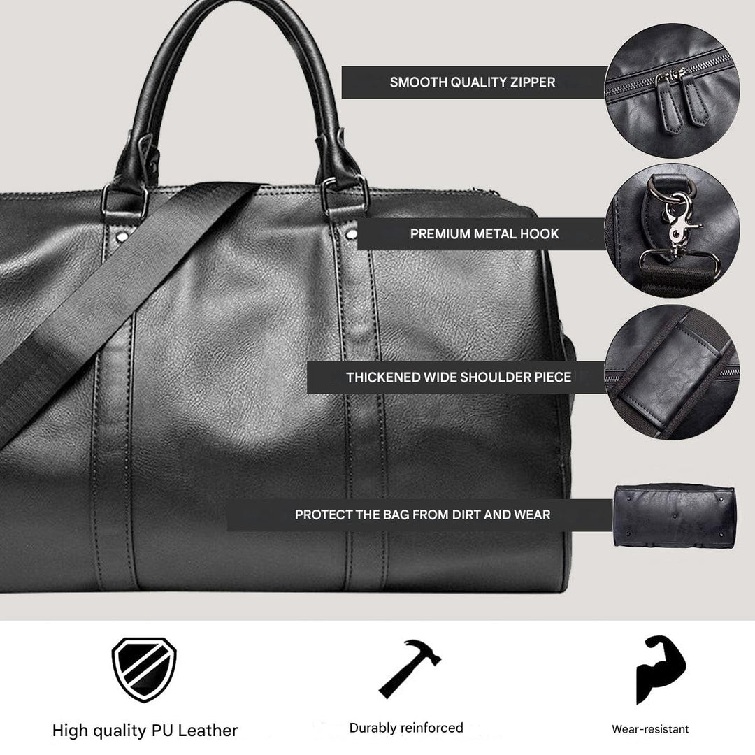 Kožená cestovní taška s velkou kapacitou – lehké a odolné příruční zavazadlo