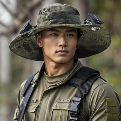 Sluneční energie klobouk s ventilátorem a UV ochranou - SolarCool VentiHut