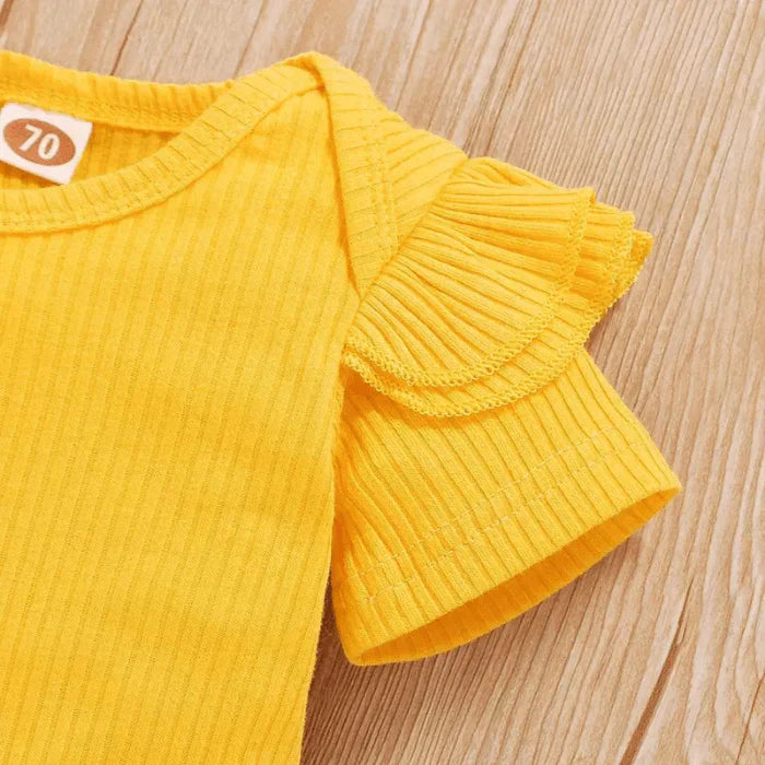 2-dílný dětský outfit s motivem slunečnice – SolLeende