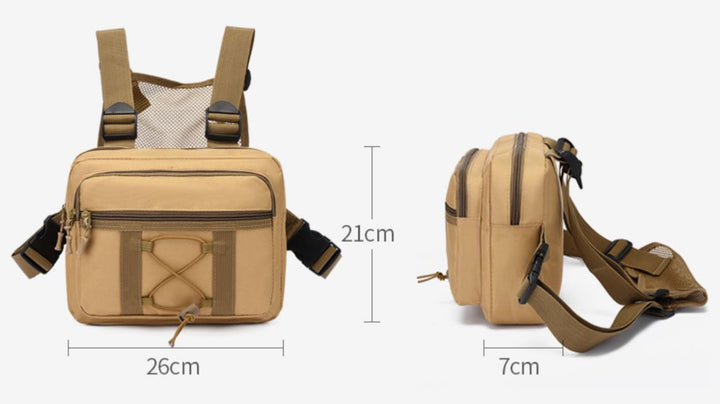 Udržitelná taktická náprsní taška – voděodolná taška s více kapsami pro outdoor