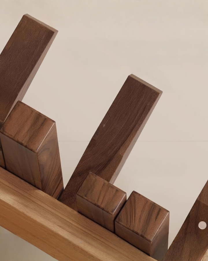 Wooden Wall Coat Rack with Foldable Magnetic Hooks – Beech, 3-10 Hooks 6