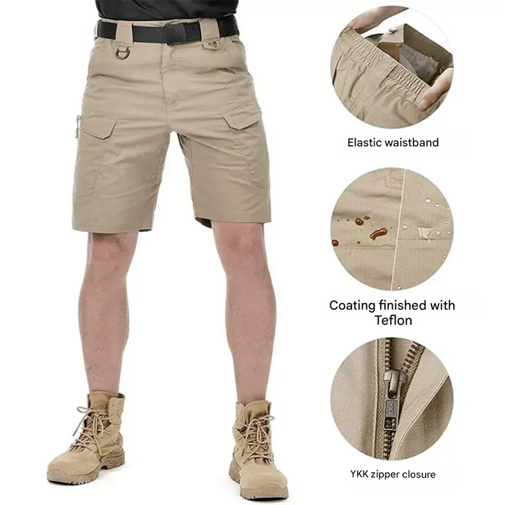 Pánské outdoorové šortky s 6 zipovými kapsami - FlexTrek Cargo Shorts