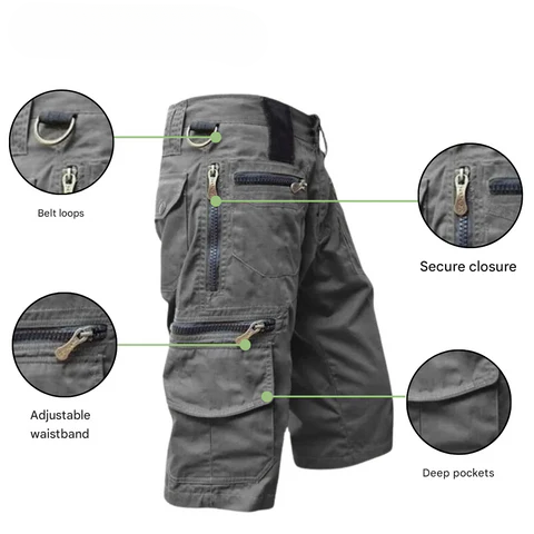 Rychleschnoucí pánské outdoorové cargo šortky – TrailFlex