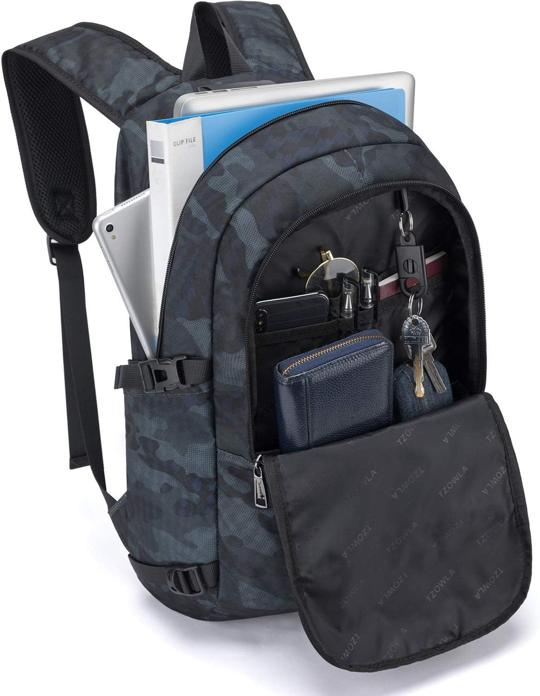 Extra velký batoh proti krádeži pro notebook a cestování s USB portem – 30–50 l