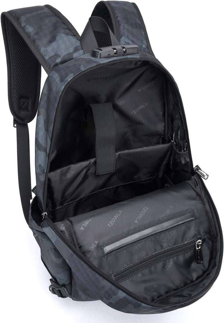 Extra velký batoh proti krádeži pro notebook a cestování s USB portem – 30–50 l