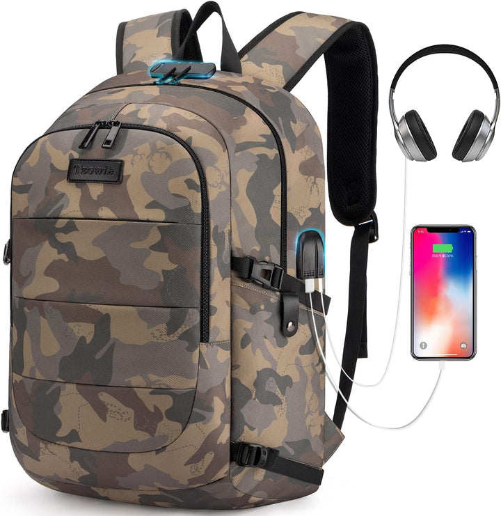 Extra velký batoh proti krádeži pro notebook a cestování s USB portem – 30–50 l