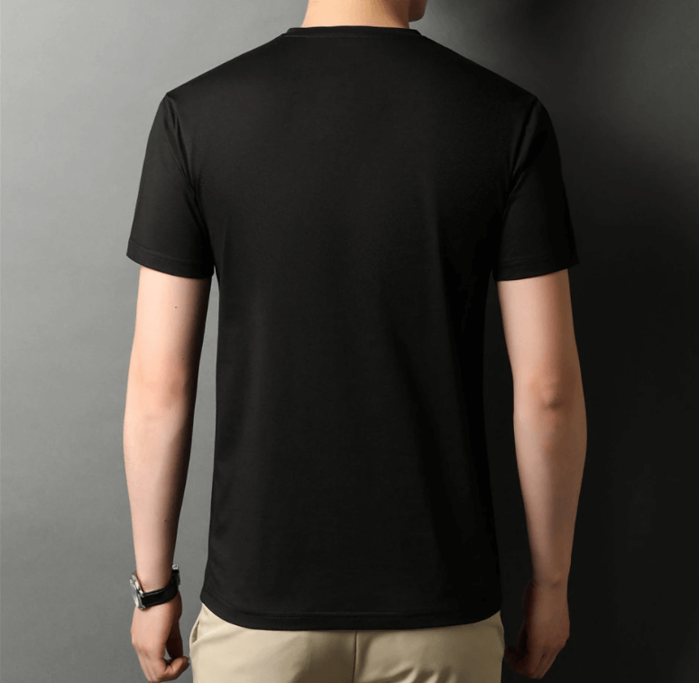 Slim Fit V-krk tričko pánské – Pohodlné & každodenní – Jonas