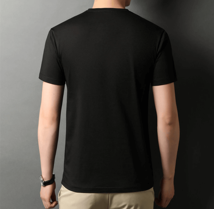 Slim Fit V-krk tričko pánské – Pohodlné & každodenní – Jonas