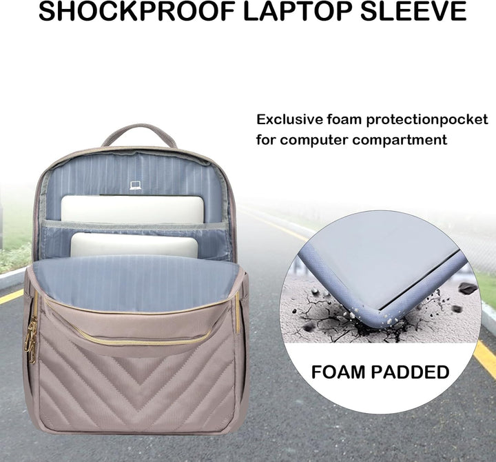Lehký voděodolný batoh na notebook s USB portem – kompatibilní s 15,6"