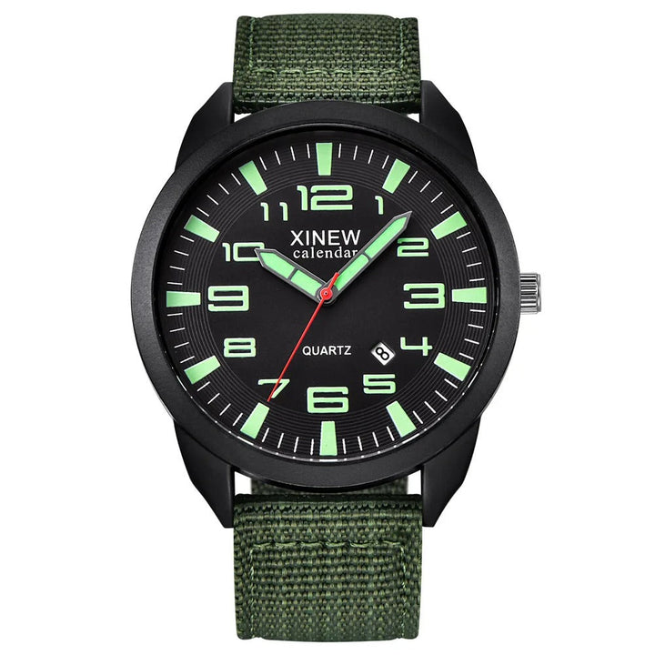 Quartz hodinky s osvětleným ciferníkem a kalendářem – Lumo