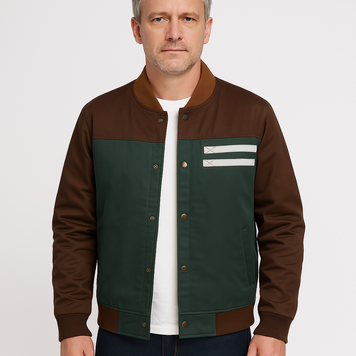 Lehká pánská bomber přechodová bunda v vintage stylu – Adrian
