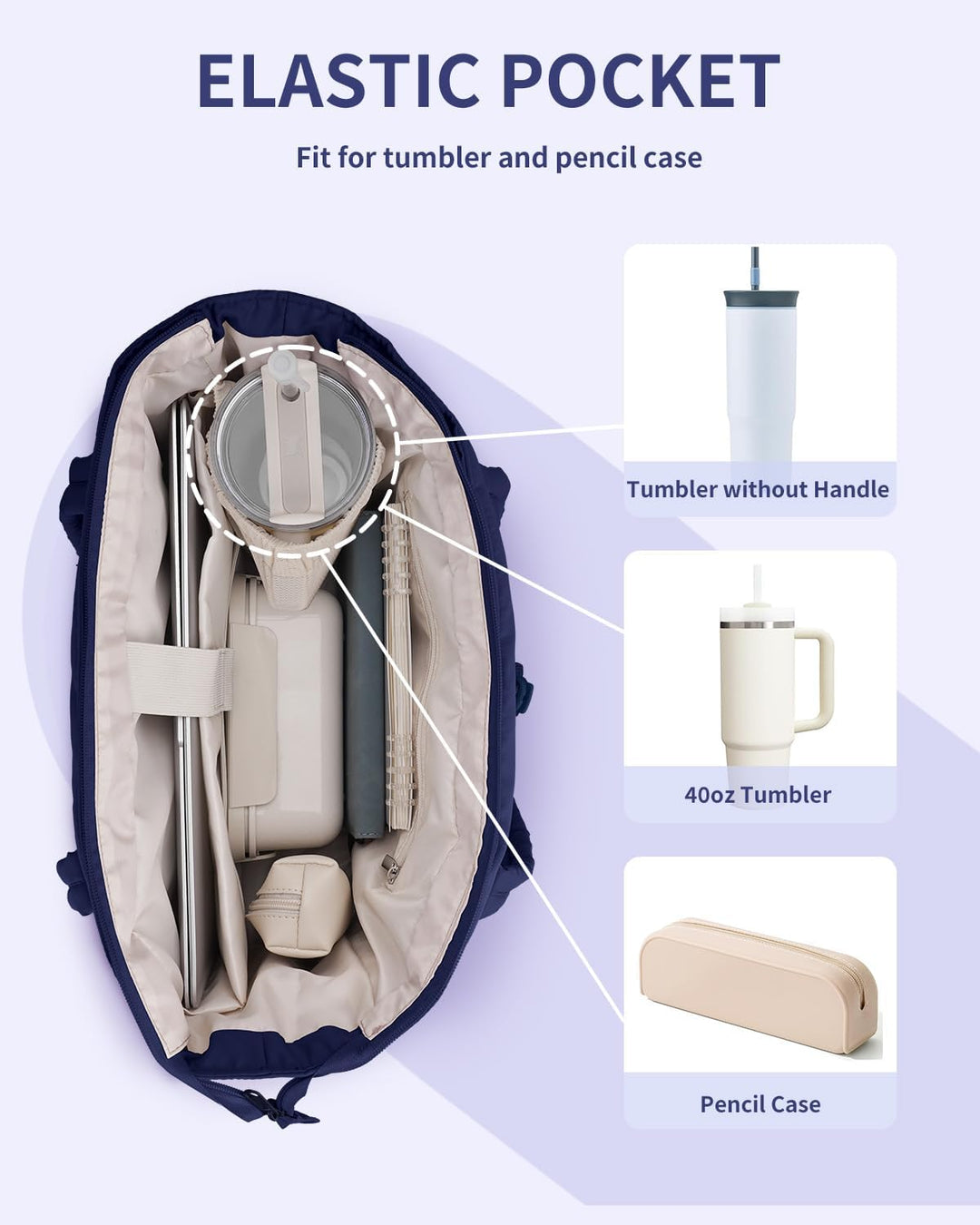 Polstrovaná puffer tote taška s držákem na hrnek a přihrádkou na notebook pro cestování a práci