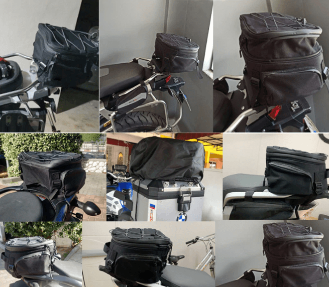 Vodotěsná taška na motorkářské vybavení s několika přihrádkami