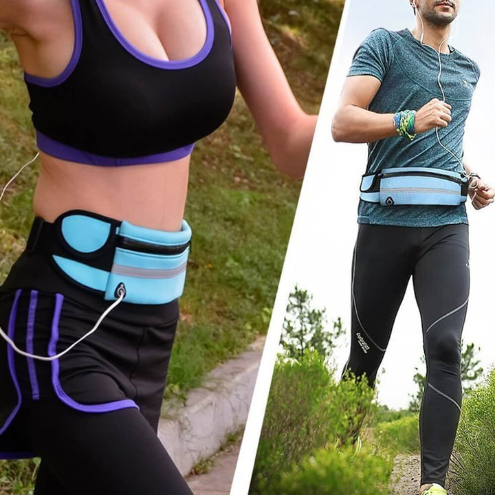 Voděodolný běžecký opasek – 2 za cenu 1 (fitnessová a cestovní taška)