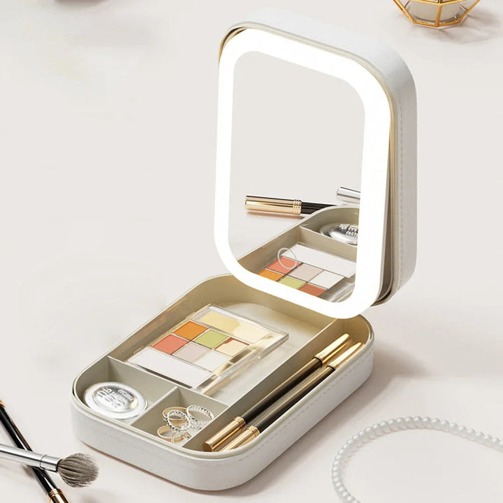 Kompaktní osvětlený organizér na make-up na cesty - Liora
