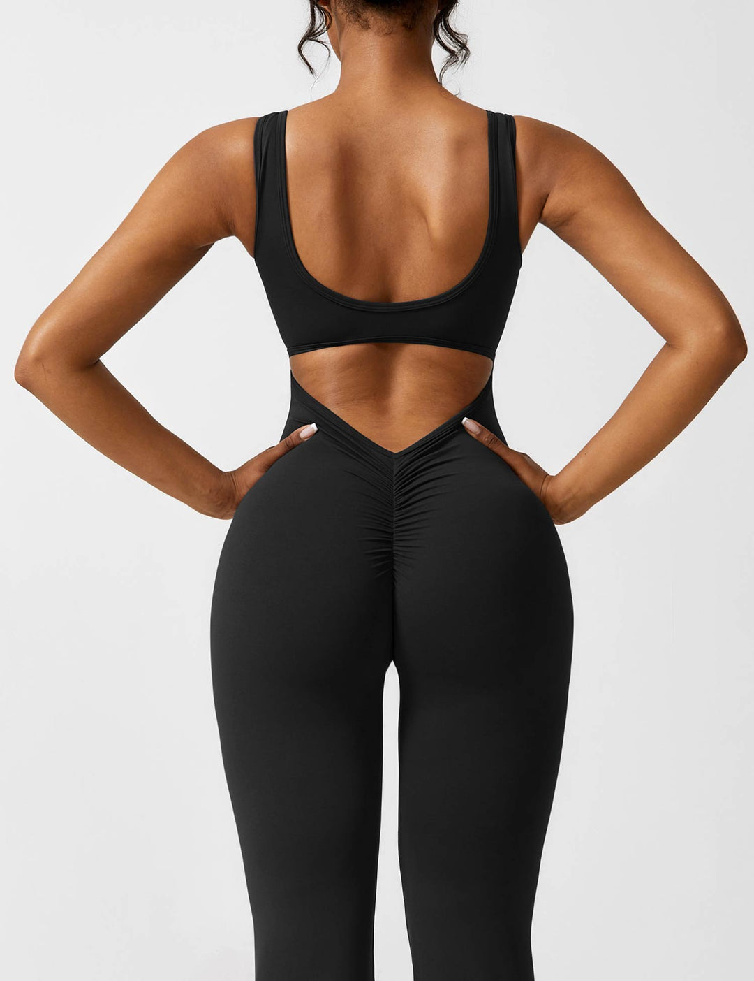 Jumpsuit bez zad s rozšířenými nohavicemi – Liv