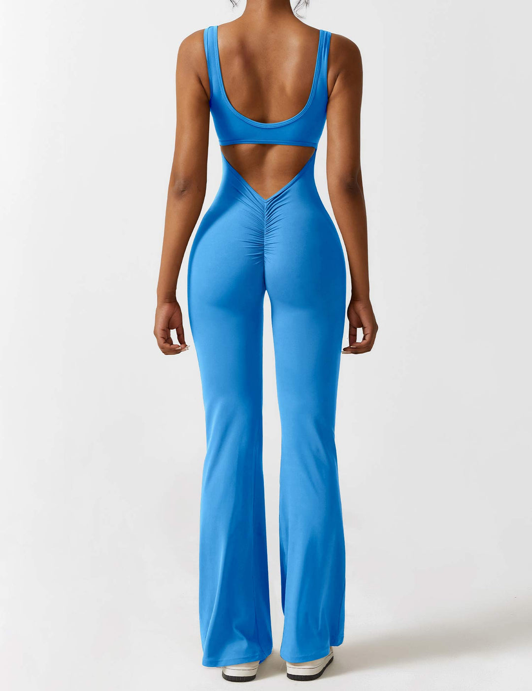 Jumpsuit bez zad s rozšířenými nohavicemi – Liv