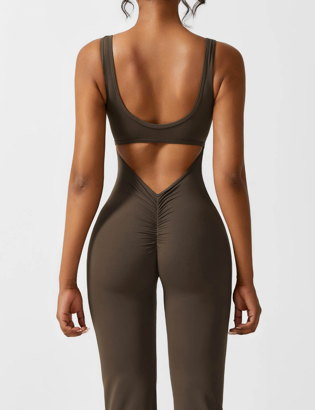 Jumpsuit bez zad s rozšířenými nohavicemi – Liv