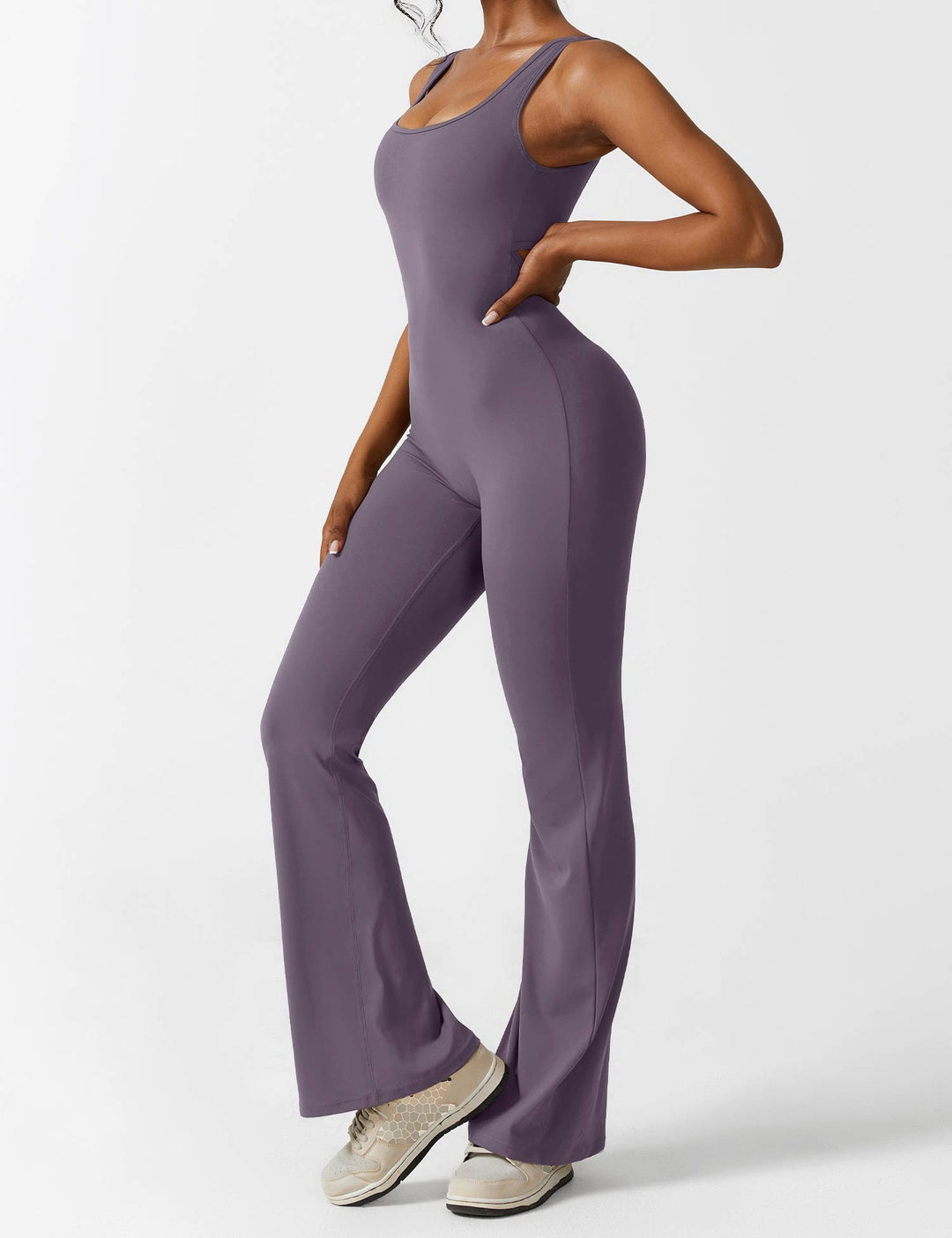 Jumpsuit bez zad s rozšířenými nohavicemi – Liv