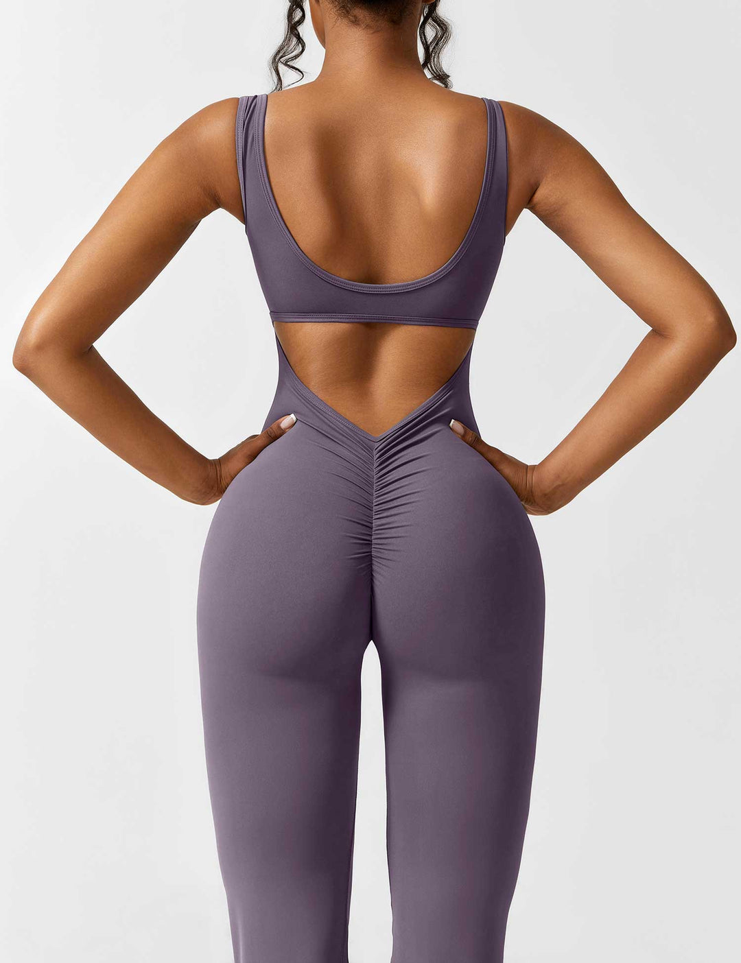 Jumpsuit bez zad s rozšířenými nohavicemi – Liv