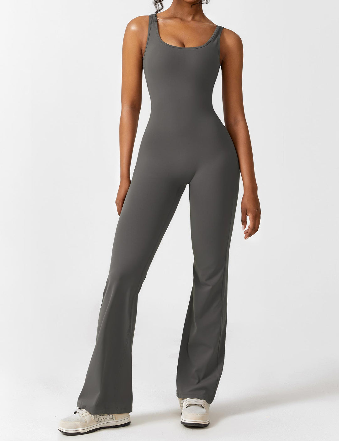 Jumpsuit bez zad s rozšířenými nohavicemi – Liv