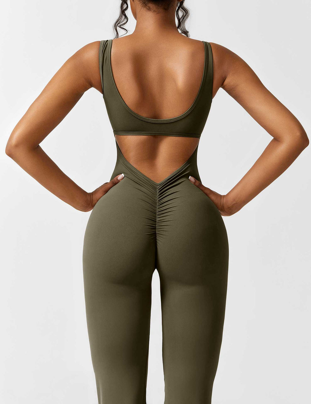 Jumpsuit bez zad s rozšířenými nohavicemi – Liv
